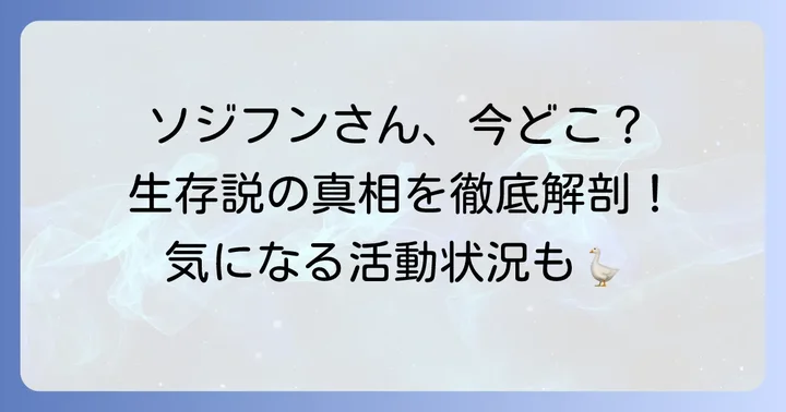 俳優ソジフンさんのプロフィールとこれまでのキャリア