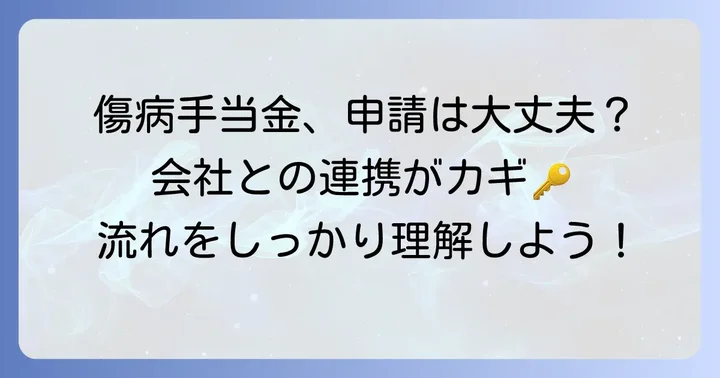 傷病手当金申請の全体的な流れと会社の役割
