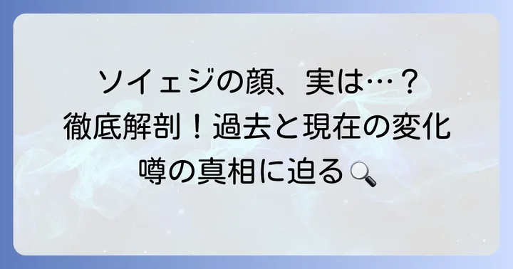 疑惑の核心！ソイェジが整形したと噂される箇所を詳しく解説