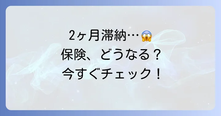 損保ジャパン自動車保険を2ヶ月滞納した場合の状況