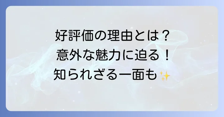 為国辰弥に対する肯定的な意見や評価