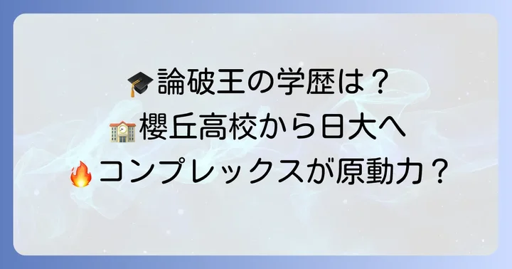 為国辰弥さんの学歴を徹底解説！出身大学と高校