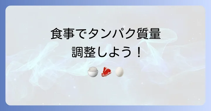 タンパク質摂りすぎを防ぐための食事のコツと見直し方