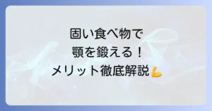 固い食べ物一覧と咀嚼のメリット・デメリットを徹底解説！顎を鍛える食品と注意点