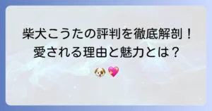 柴犬こうたの評判を徹底解説！愛される理由と魅力に迫る