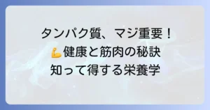 成人男性のタンパク質摂取量を徹底解説！健康と筋肉を作る最適な量と方法