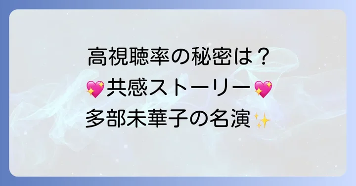 「私の家政夫ナギサさん」の魅力と高視聴率の理由