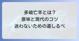 多岐亡羊の由来を徹底解説！その意味と現代に活かすコツ