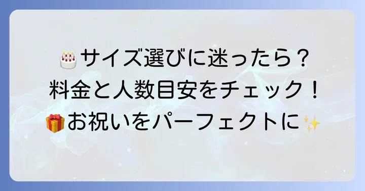 太郎庵の誕生日ケーキ値段とサイズ目安