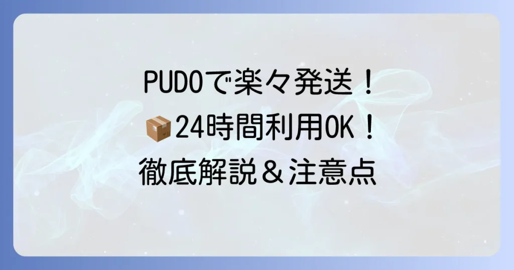 宅急便コンパクトをPUDOで発送・受け取り！24時間利用方法と注意点を徹底解説
