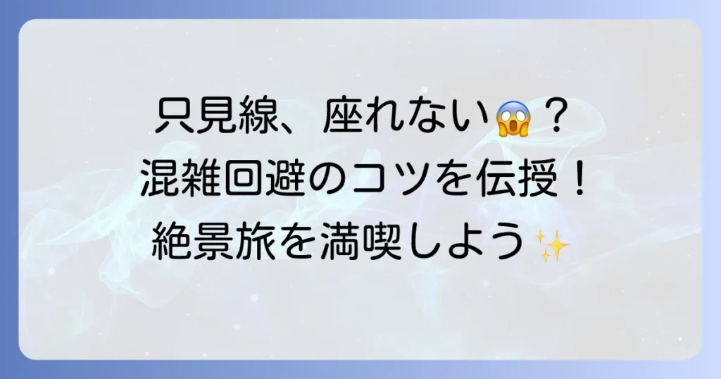 只見線で座れない問題を解決！混雑を避けて絶景旅を満喫するコツ