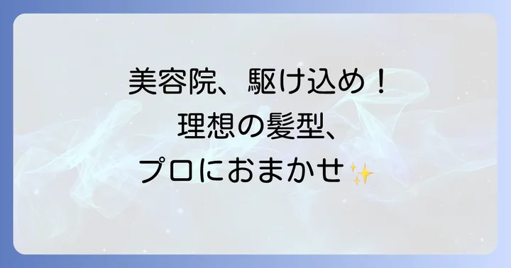 美容院を上手に活用して理想の髪型へ