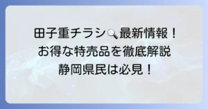 スーパー田子重のチラシ最新情報！お得な特売品と店舗情報を徹底解説