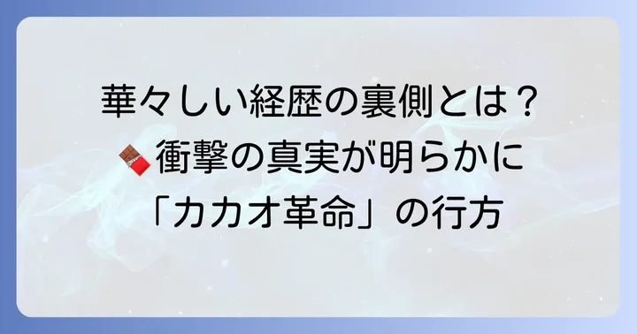 社会起業家・田口愛氏とは?華々しい経歴と「MAAHA CHOCOLATE」