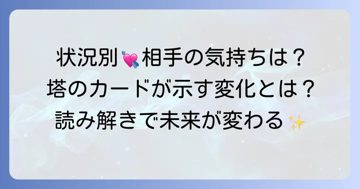 相手の気持ちを状況別に深く読み解く