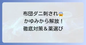 布団ダニに刺された時の薬と対策を徹底解説！かゆみから解放される方法