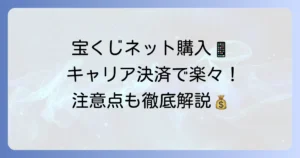 宝くじネット購入の支払い方法でキャリア決済は使える？使い方と注意点を徹底解説