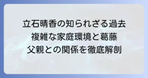 立石晴香と父親との関係、そして複雑な家庭環境の全貌を徹底解説