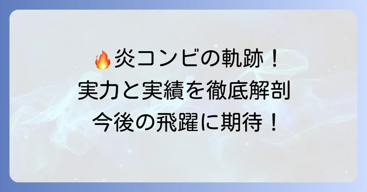 「例えば炎」の輝かしい実績と今後の活躍