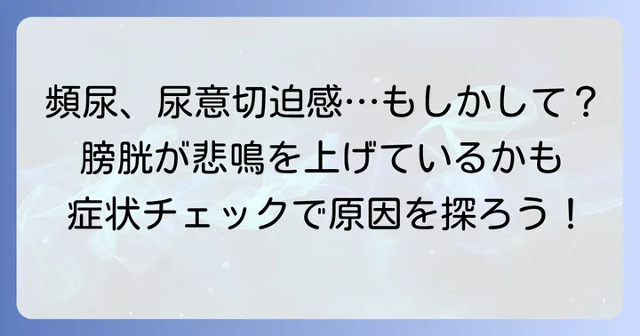 膀胱が固いことで現れる症状
