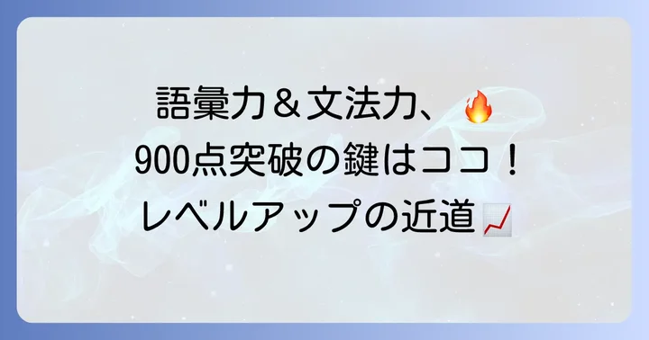 語彙力と文法力を徹底的に高める