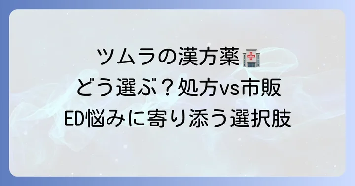 ツムラの漢方薬を処方してもらう方法と市販薬について