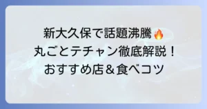 新大久保で丸ごとテチャンを堪能！おすすめ人気店と絶品グルメの楽しみ方