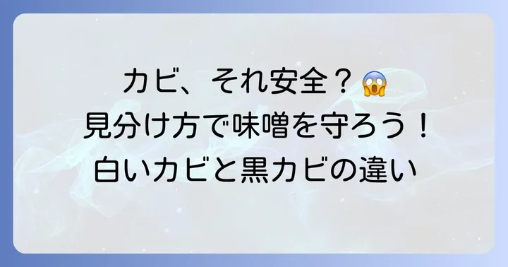 黒カビと間違えやすい？安全な白いカビや酵母の見分け方