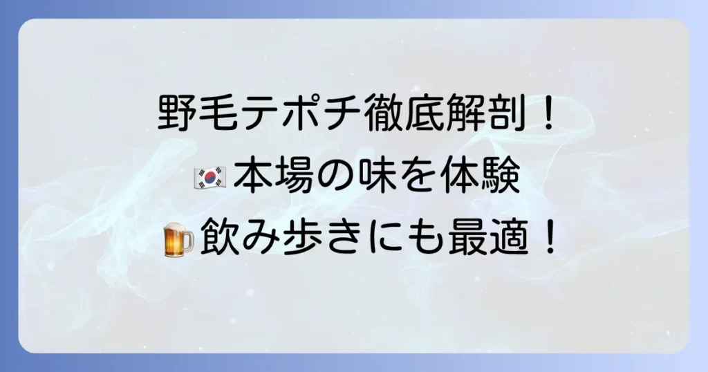 野毛テポチレビュー！横浜野毛で人気の韓国チキン専門店を徹底解説
