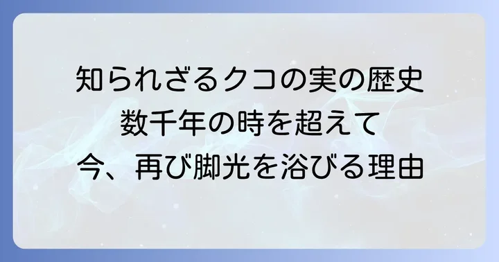 古くから愛されるクコの実の歴史と文化