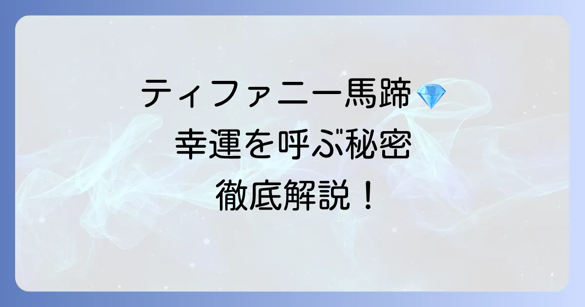 ティファニーの馬蹄ネックレスの魅力徹底解説！幸運の意味から種類・選び方まで