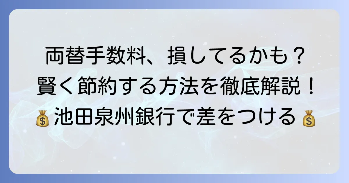 池田泉州銀行の両替手数料を徹底解説！お得な両替方法と注意点