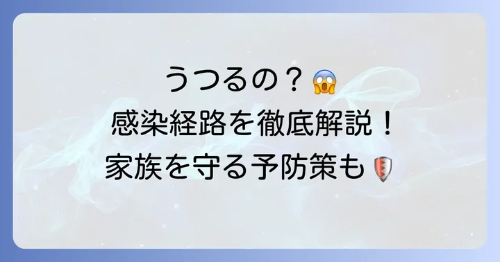 手のイボの主な感染経路