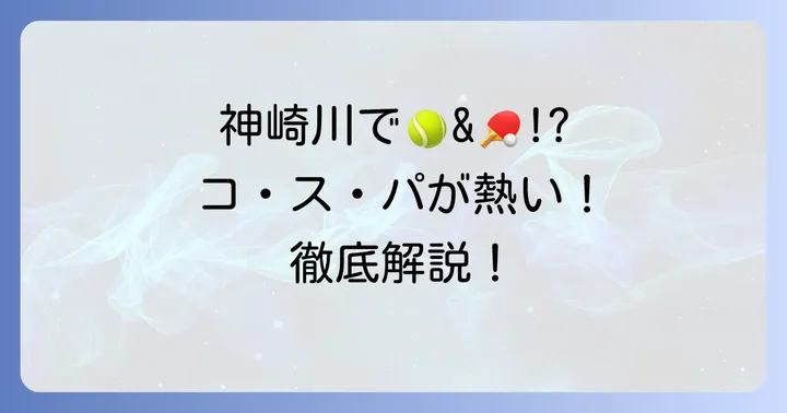 神崎川周辺でレンタルコートを探すなら「テニスクラブコ・ス・パ神崎川」がおすすめ