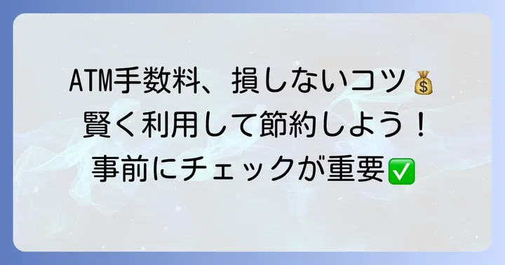 ミニストップATMを賢く利用するためのコツ