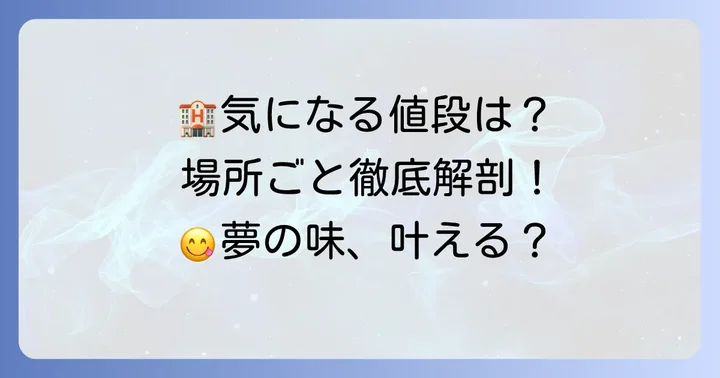 帝国ホテルフレンチトーストの値段を徹底調査！提供場所ごとの価格