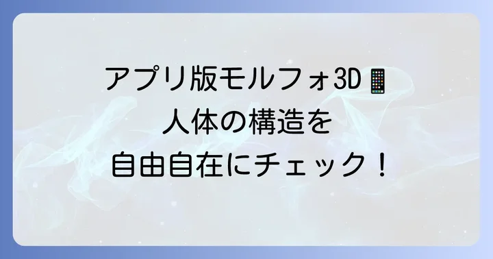 モルフォ3D（アプリ版）をデッサン練習に活用する方法