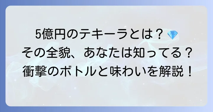 世界一高価なテキーラ「パシオン・アステカ」の全貌