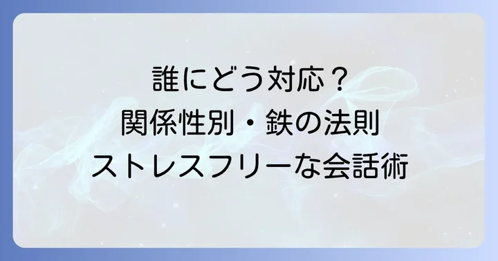 関係性別！聞いてないのに予定を言う男性への対応