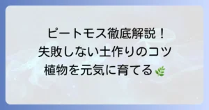 ピートモスの使い方徹底解説！効果的な活用法と注意点