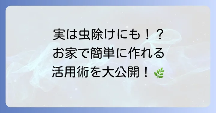 グリセリンカリ液をさらに活用する応用方法