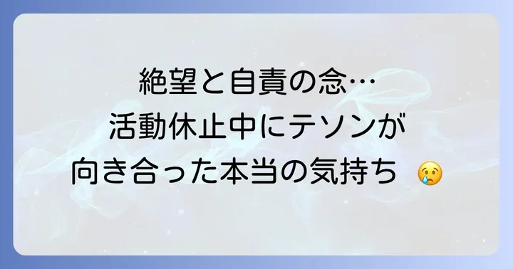 事故がテソンに与えた影響と活動休止期間