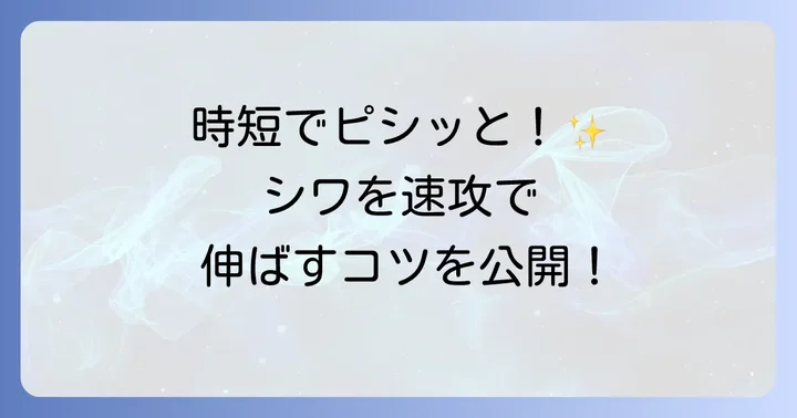 アイロンがけをよりスムーズにするコツ