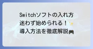 Switchソフトの入れ方を徹底解説！パッケージ版とダウンロード版の導入方法