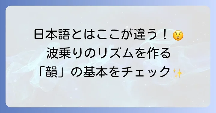 英語で韻を踏むとは？基本から理解しよう
