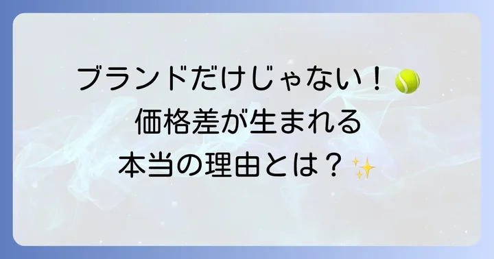 硬式テニスラケットの値段を決める要素とは？