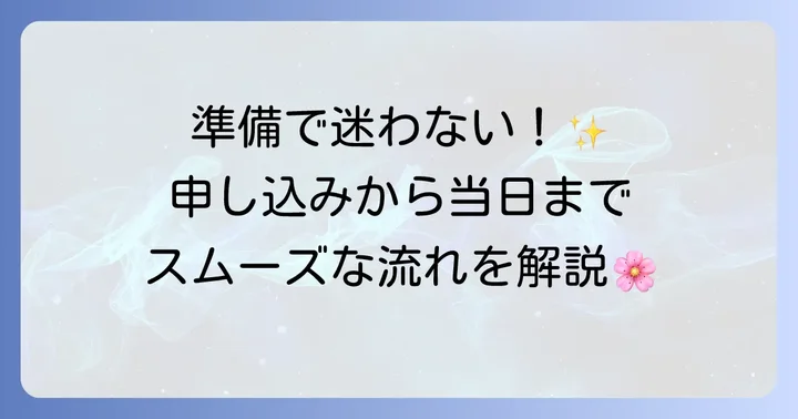 ご祈祷の申し込みから当日までの進め方