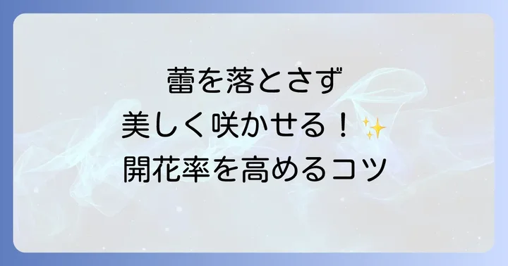 一夜花の月華粉の開花を成功させるための追加のコツ