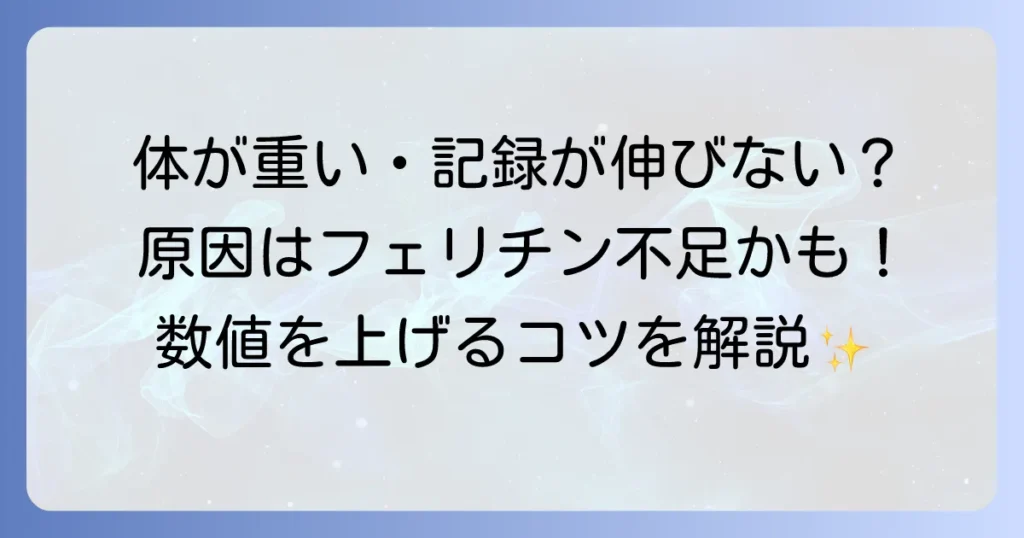 陸上長距離ランナーのフェリチン数値を徹底解説！パフォーマンス向上と貧血対策