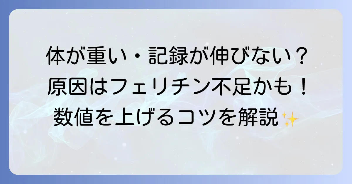 陸上長距離ランナーのフェリチン数値を徹底解説！パフォーマンス向上と貧血対策